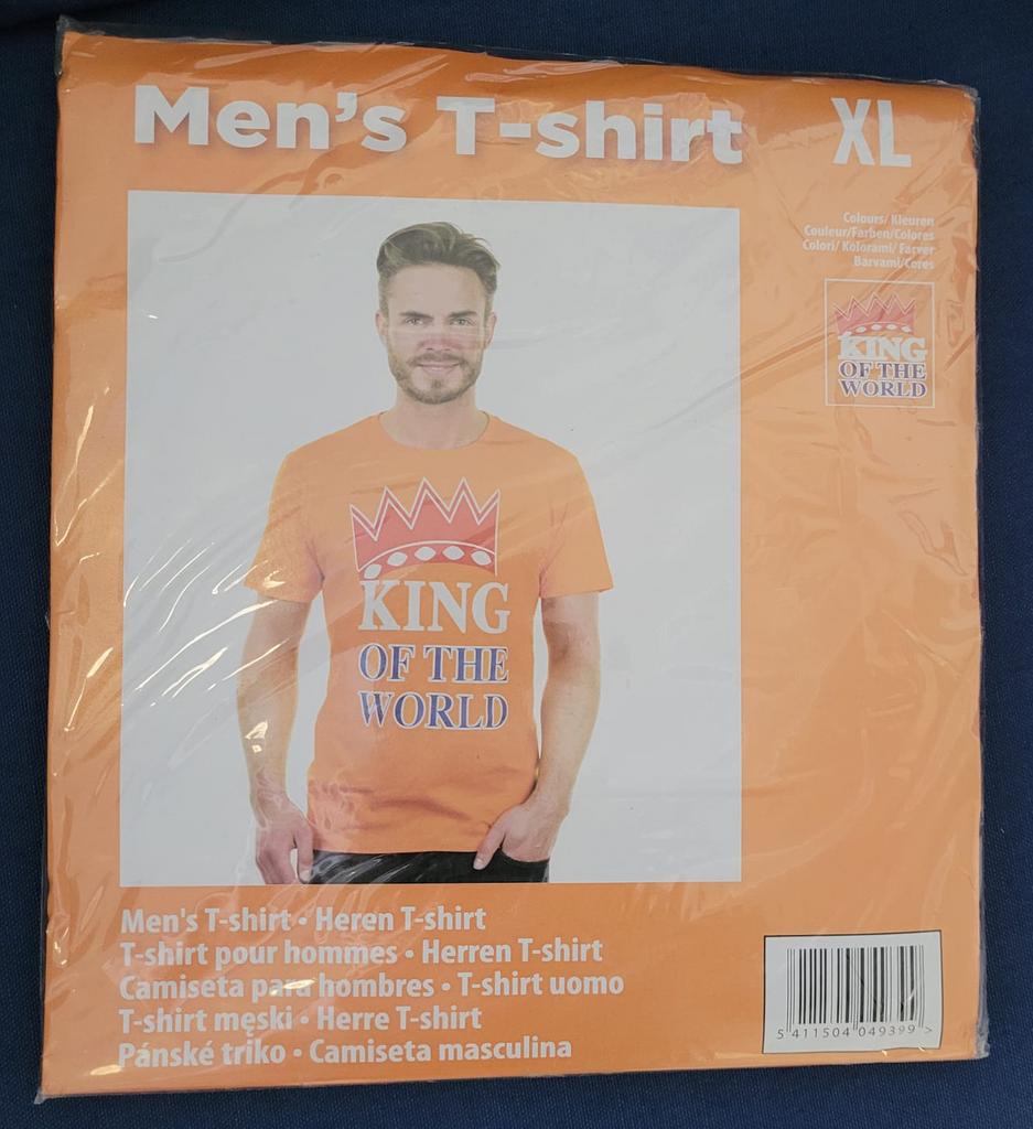 King size t-shirt maat xl koningsdag king's day, Ophalen of Verzenden, Zo goed als nieuw, Oranje of Koningsdag