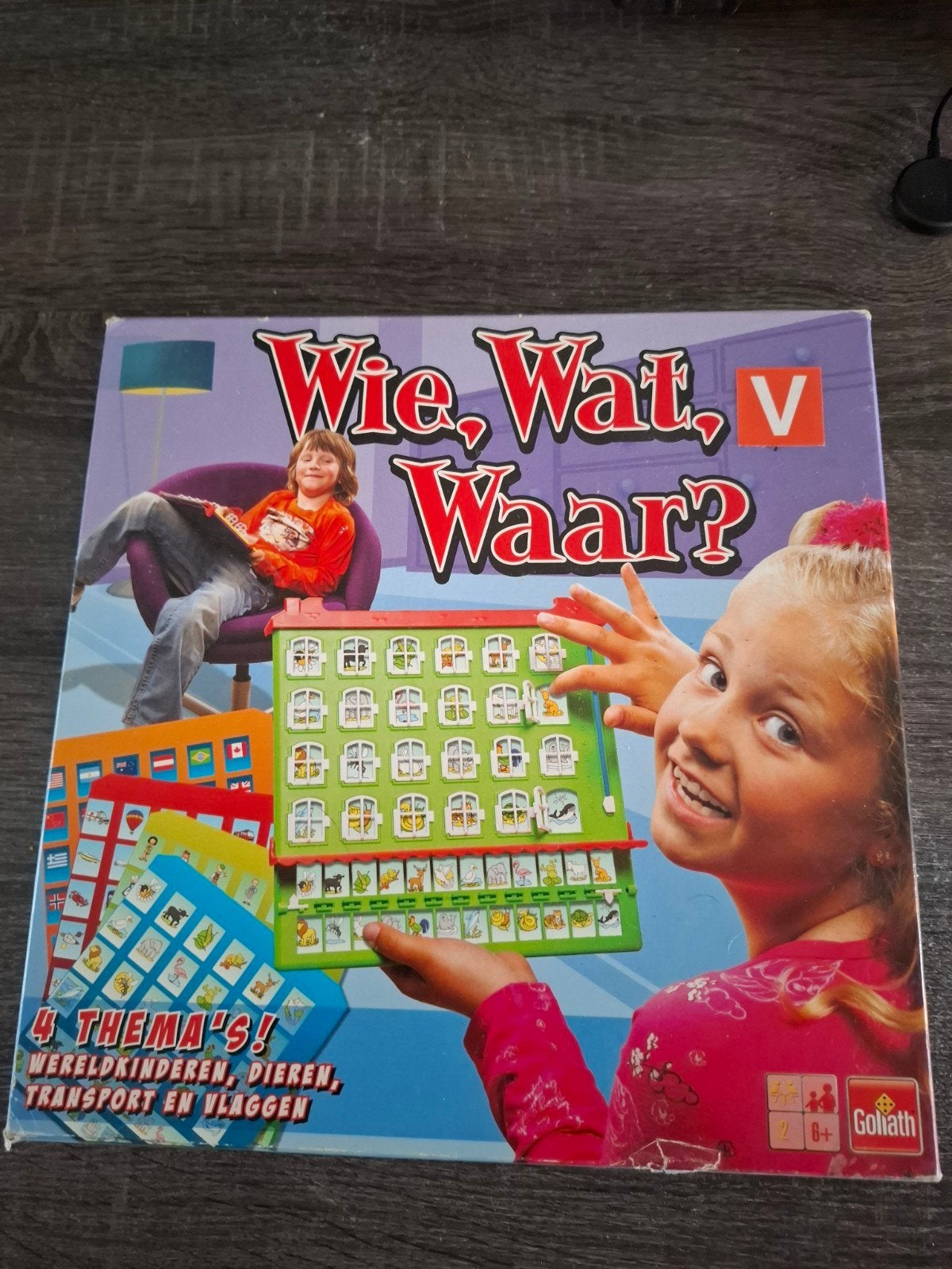 Wie, Wat, Waar? Educatief bordspel van Goliath, Een of twee spelers, Ophalen of Verzenden, Zo goed als nieuw, Goliath