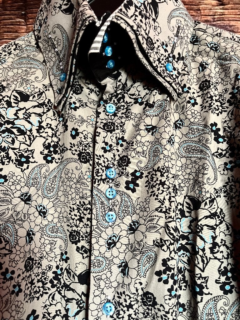 Splinternieuw overhemd met print maat XL van Ferlucci 29,99€, Ferlucci, Overige kleuren, Nieuw, Ophalen of Verzenden