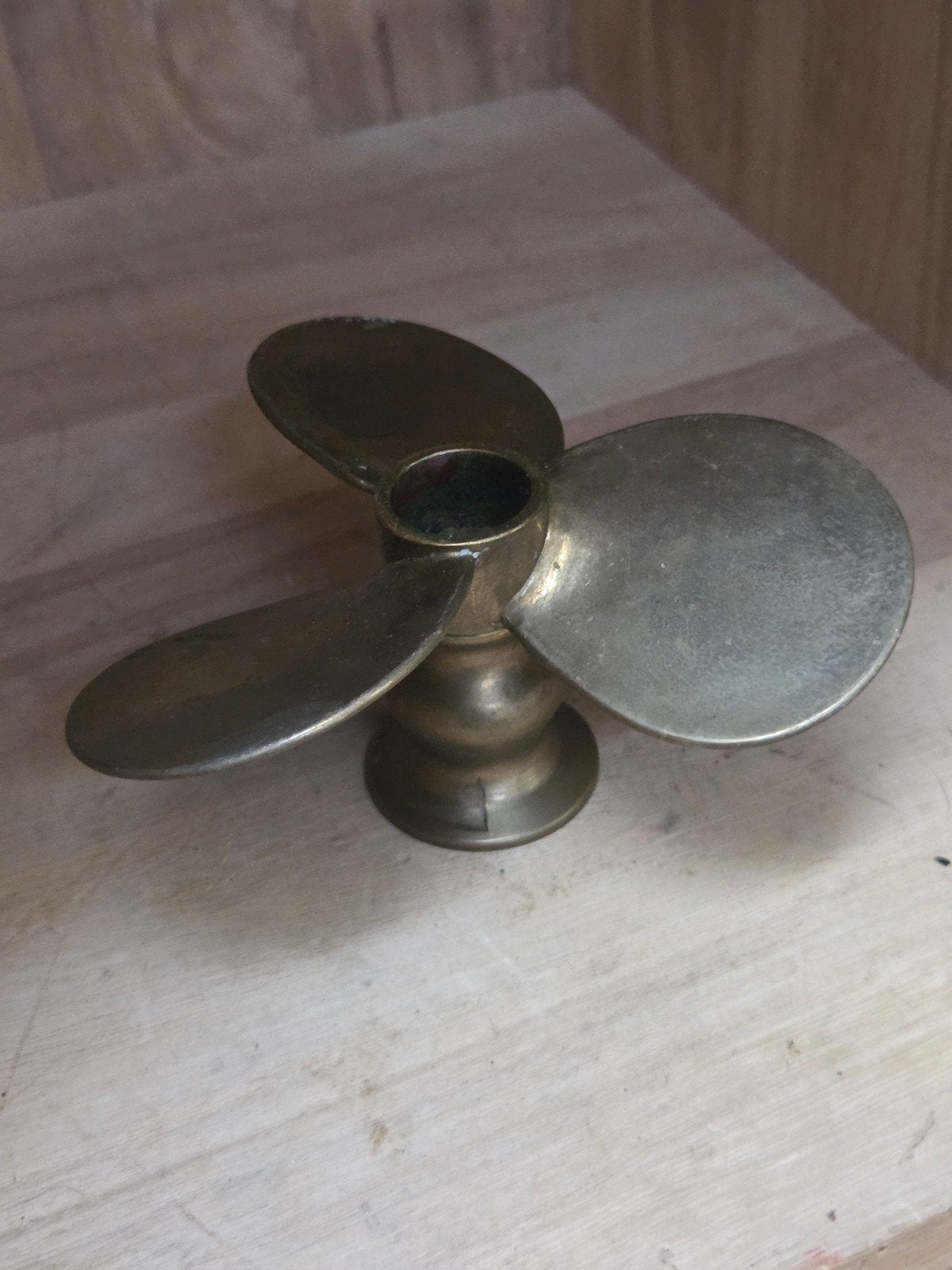 Decoratieve bronzen scheepsschroef, Ophalen of Verzenden, Brons
