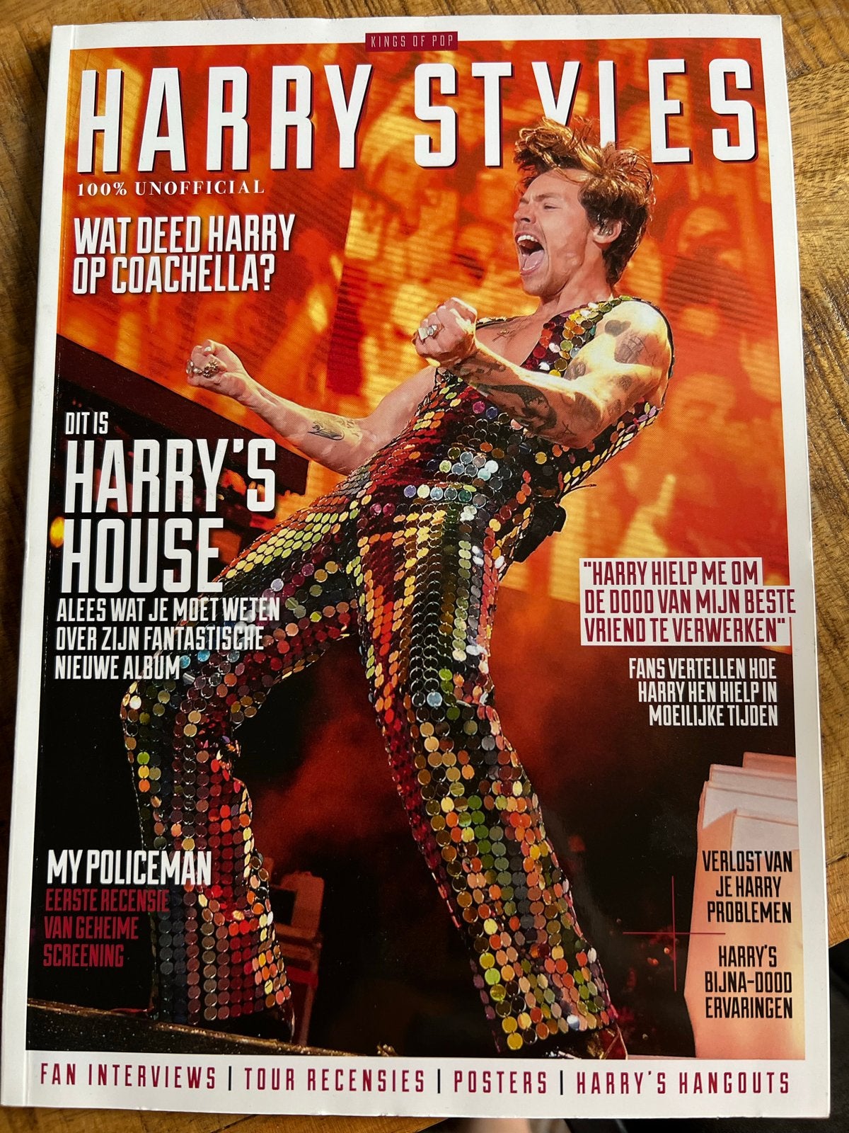 Harry Styles Magazine - Kings of Pop (100% Unofficial), Ophalen of Verzenden, Nieuw, Muziek, Film of Tv