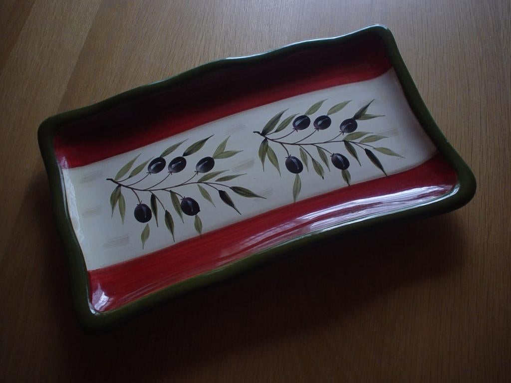 Opdien schaal langwerpig, Huis en Inrichting, Keuken | Servies, Ophalen of Verzenden, Overige stijlen, Glas, Schaal of Schalen