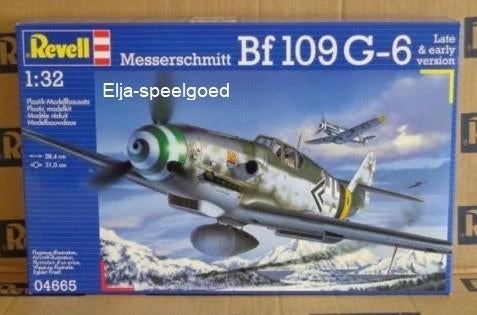 Modelbouw Revell 1:32 Messerschmitt Bf 109 G-6- 4665, Revell, Nieuw, Ophalen of Verzenden, Groter dan 1:72
