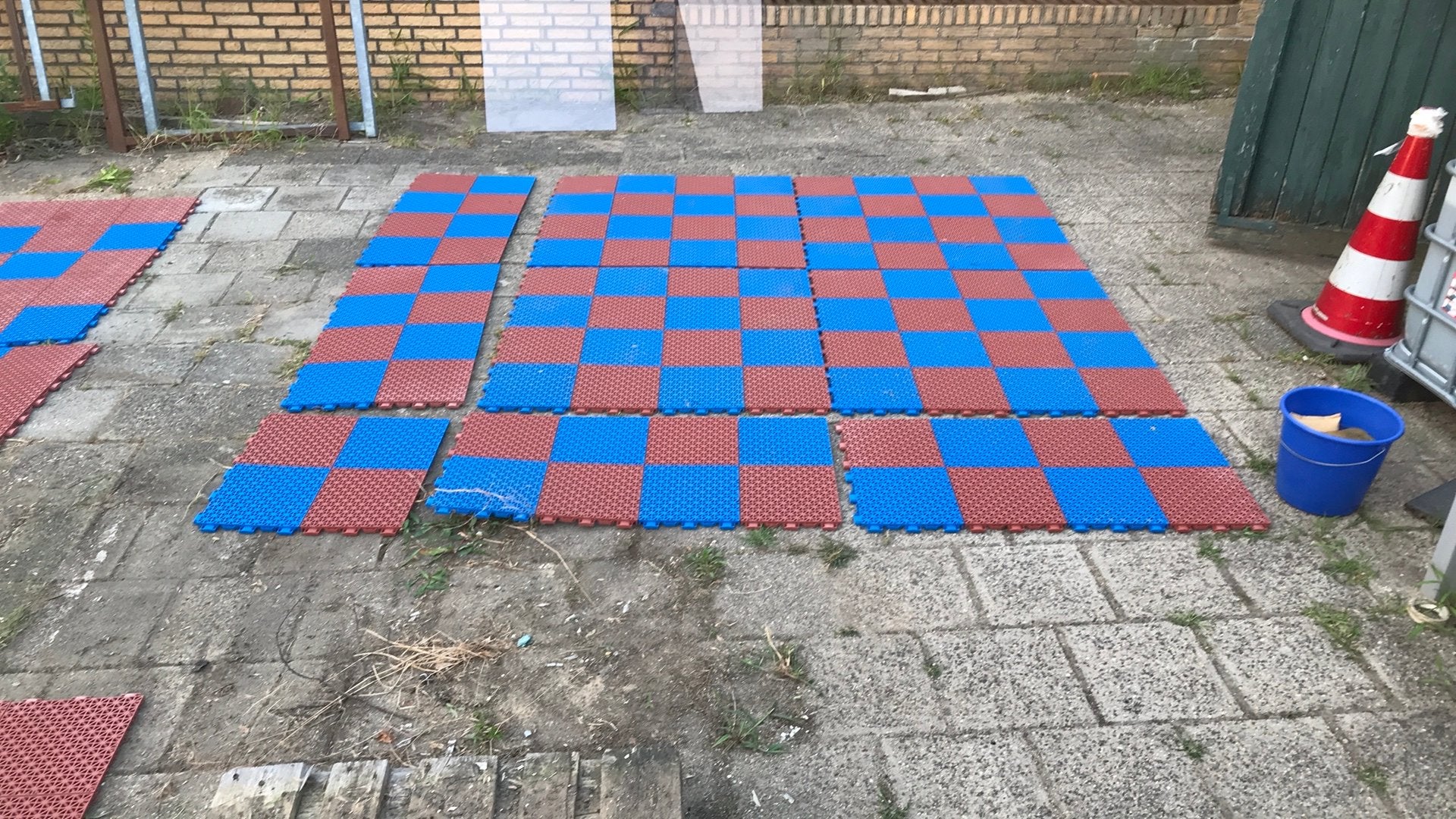 Kunststof sportvloer, Ophalen, Zo goed als nieuw