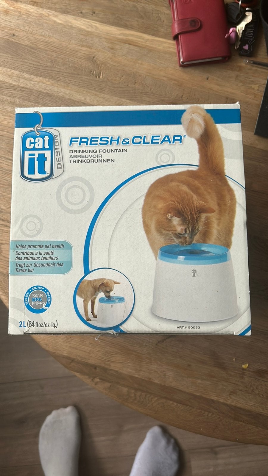 Drink fontein, Dieren en Toebehoren, Ophalen, Zo goed als nieuw
