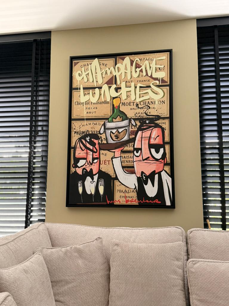 Hans Breuker “Champagne Lunchens” kunstwerk!, Ophalen