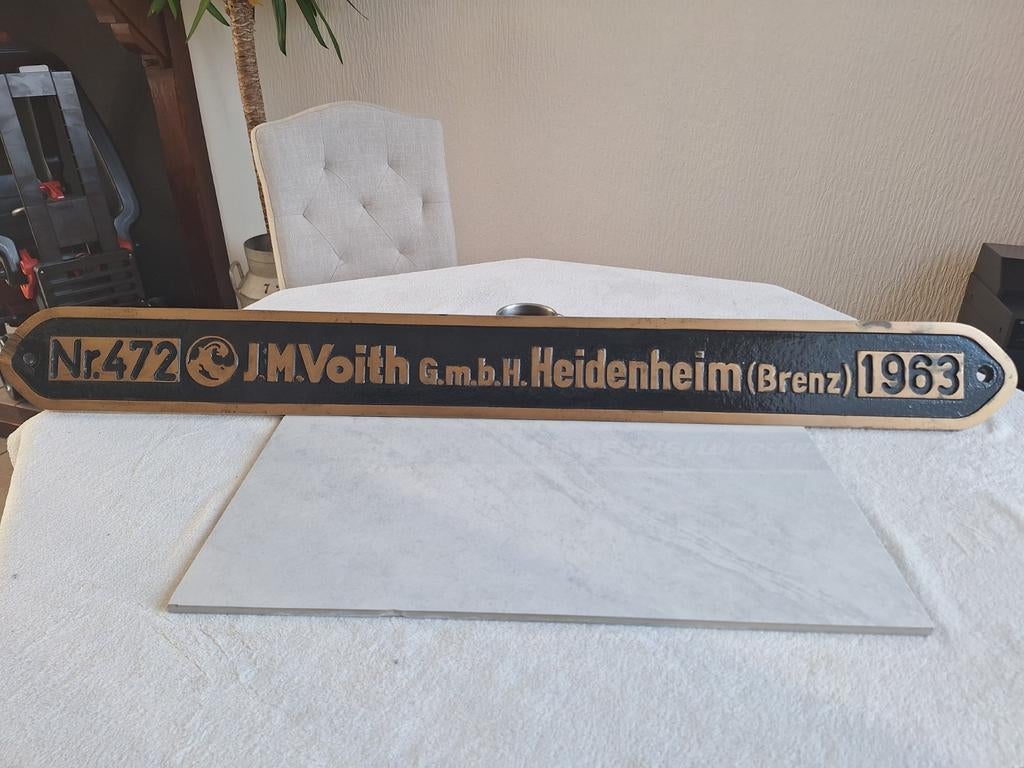 Mooi  Zwaar  Messing  Bord uit 1963  // Zeer Goede Staat, Ophalen