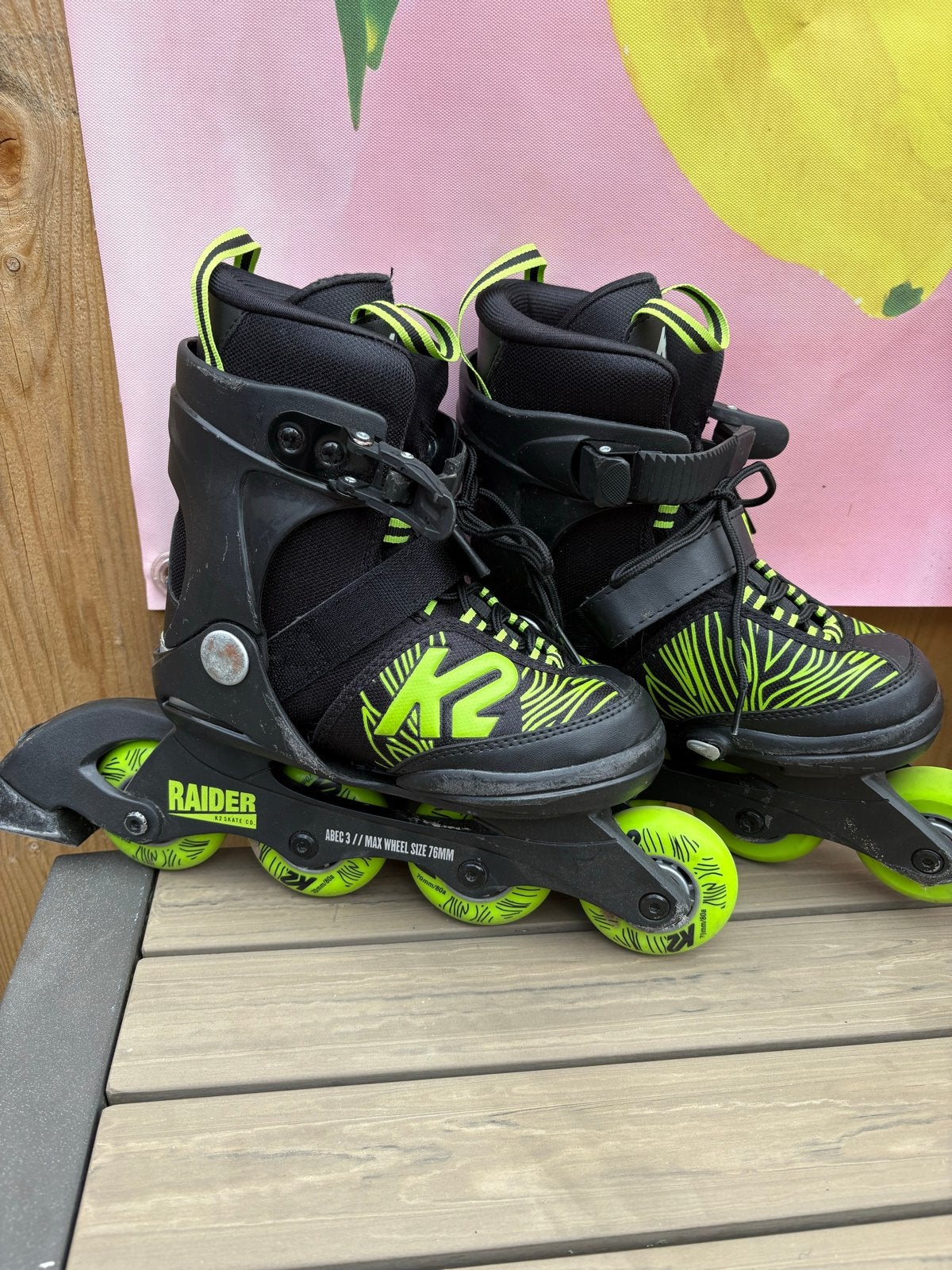 K2 Raider verstelbare inline skates - Maat 32-37, Ophalen, Gebruikt, Overige typen, Overige merken
