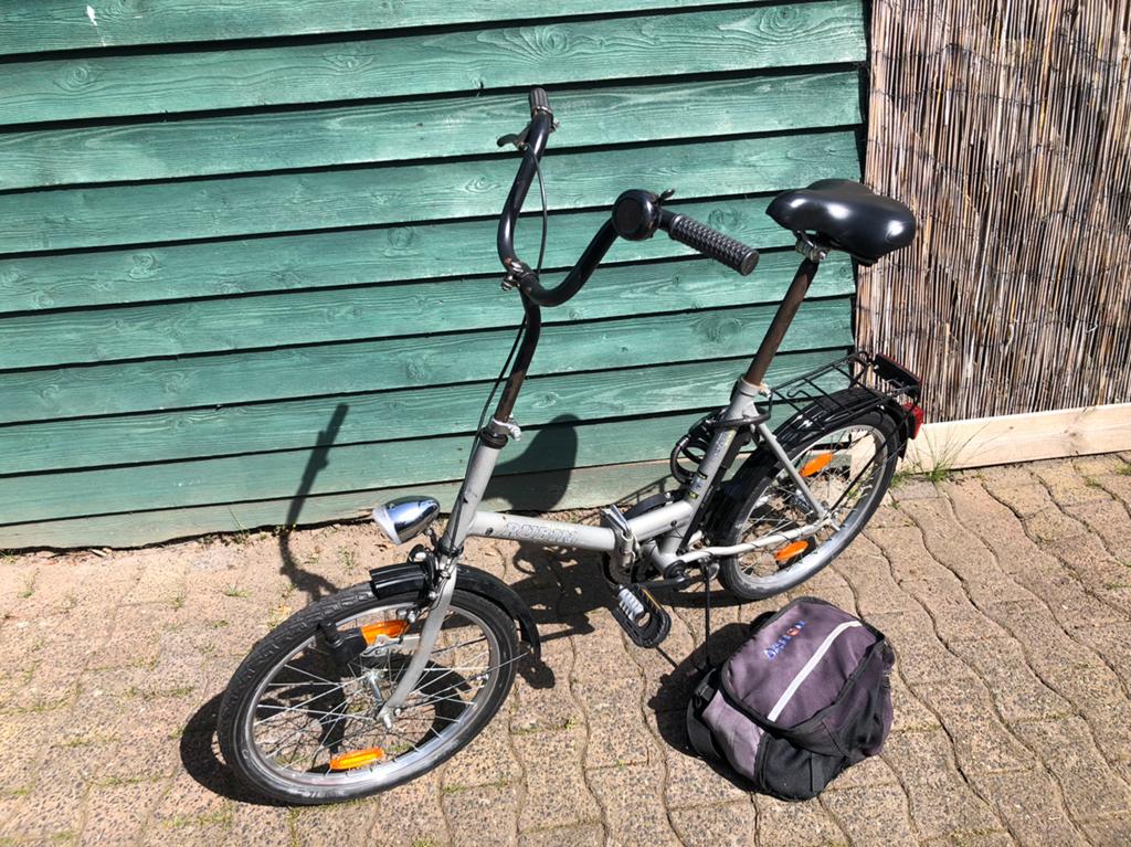 20” vouwfiets (gebruikt), Fietsen en Brommers, Fietsen | Vouwfietsen, 20 inch of meer, Gebruikt, Totaal opvouwbaar, Ophalen
