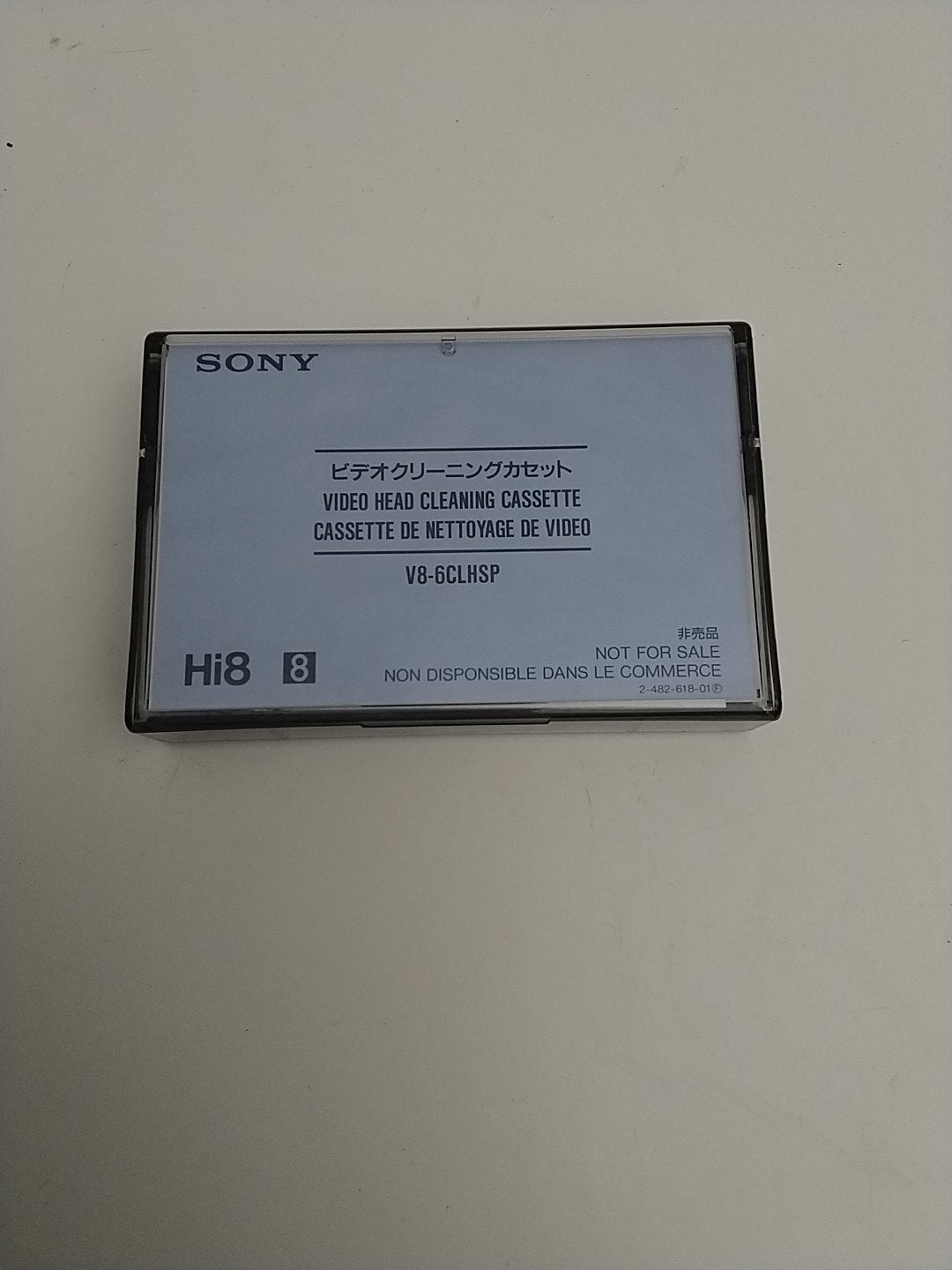 Sony Hi8 Video Head Cleaning Cassette V8-6CLHSP, Ophalen of Verzenden, Zo goed als nieuw, Overige typen