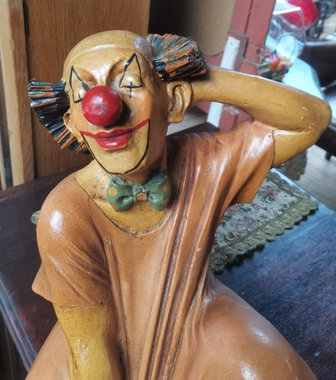 Vintage beeld Jun Asilo clown vamp 1995, Verzamelen, Ophalen of Verzenden, Gebruikt, Mens