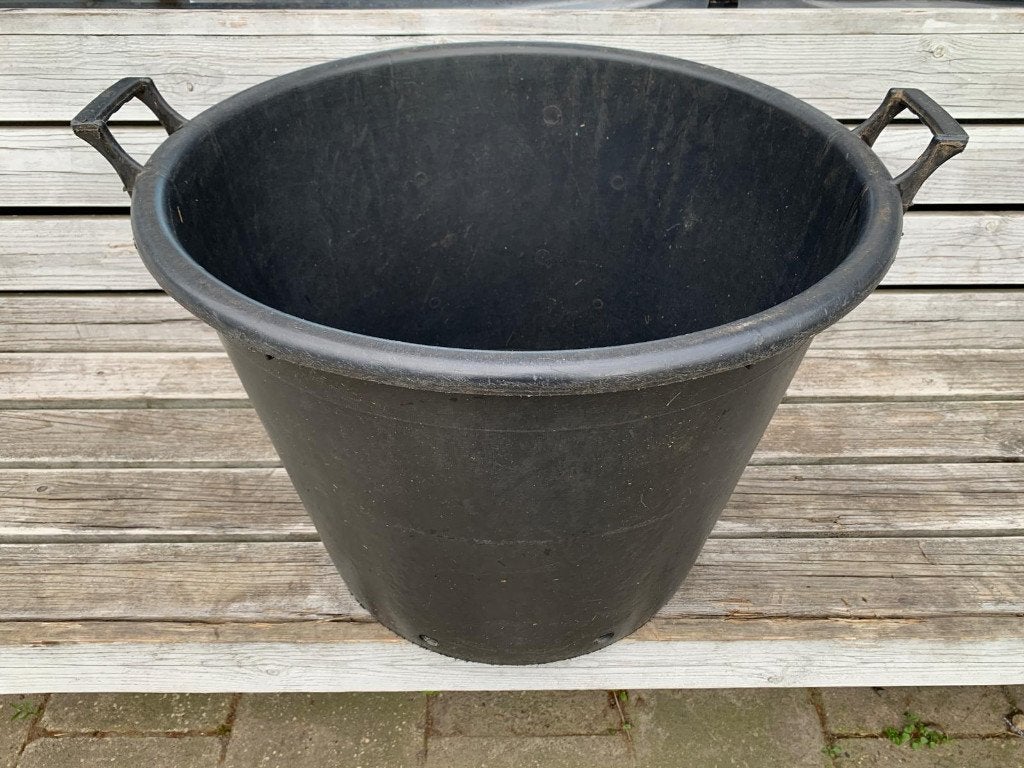 Stevige zwarte kunststof bomenkuip / plantenkuip, Ophalen, Kunststof, Gebruikt, Rond
