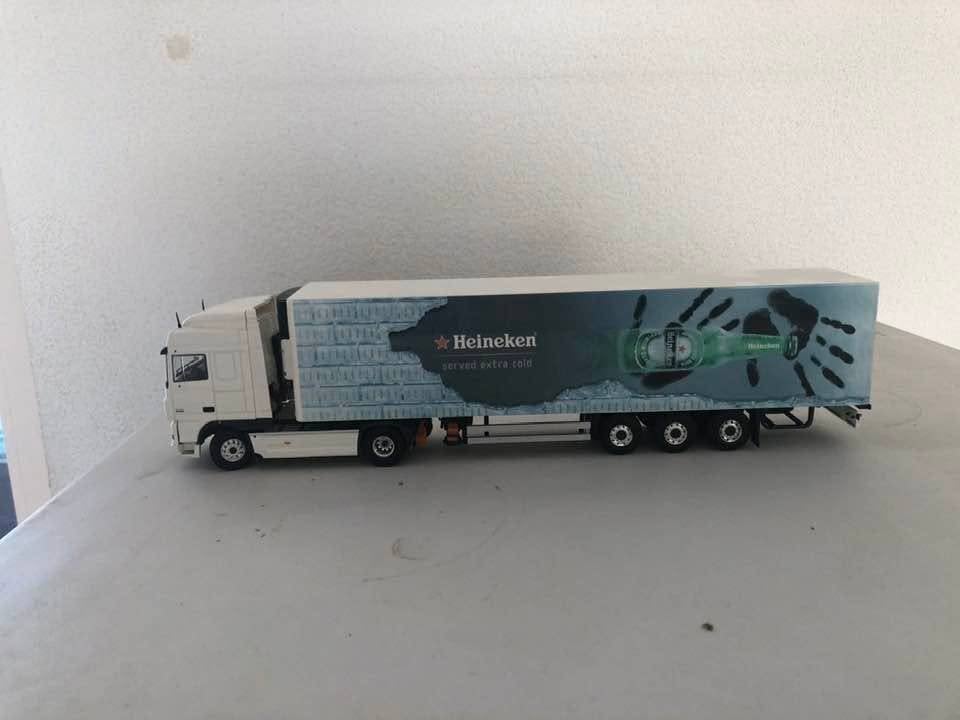 heineken  1:50  schaalmodel  vrachtwagen, Ophalen of Verzenden, Zo goed als nieuw, Overige typen, Heineken