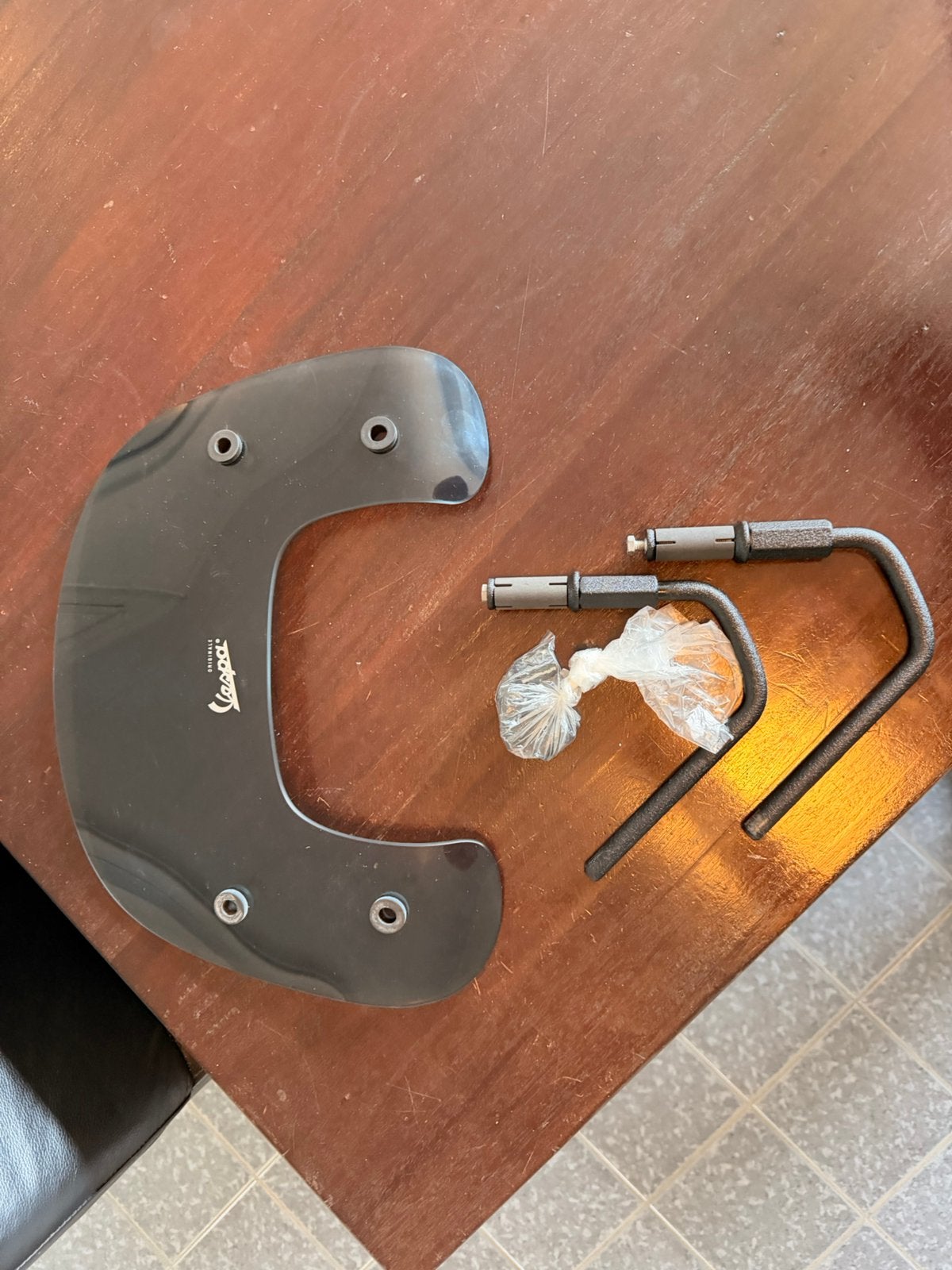 Origineel Vespa S / S50 windscherm laag smoke, Fietsen en Brommers, Brommeronderdelen | Scooters, Ophalen of Verzenden, Gebruikt