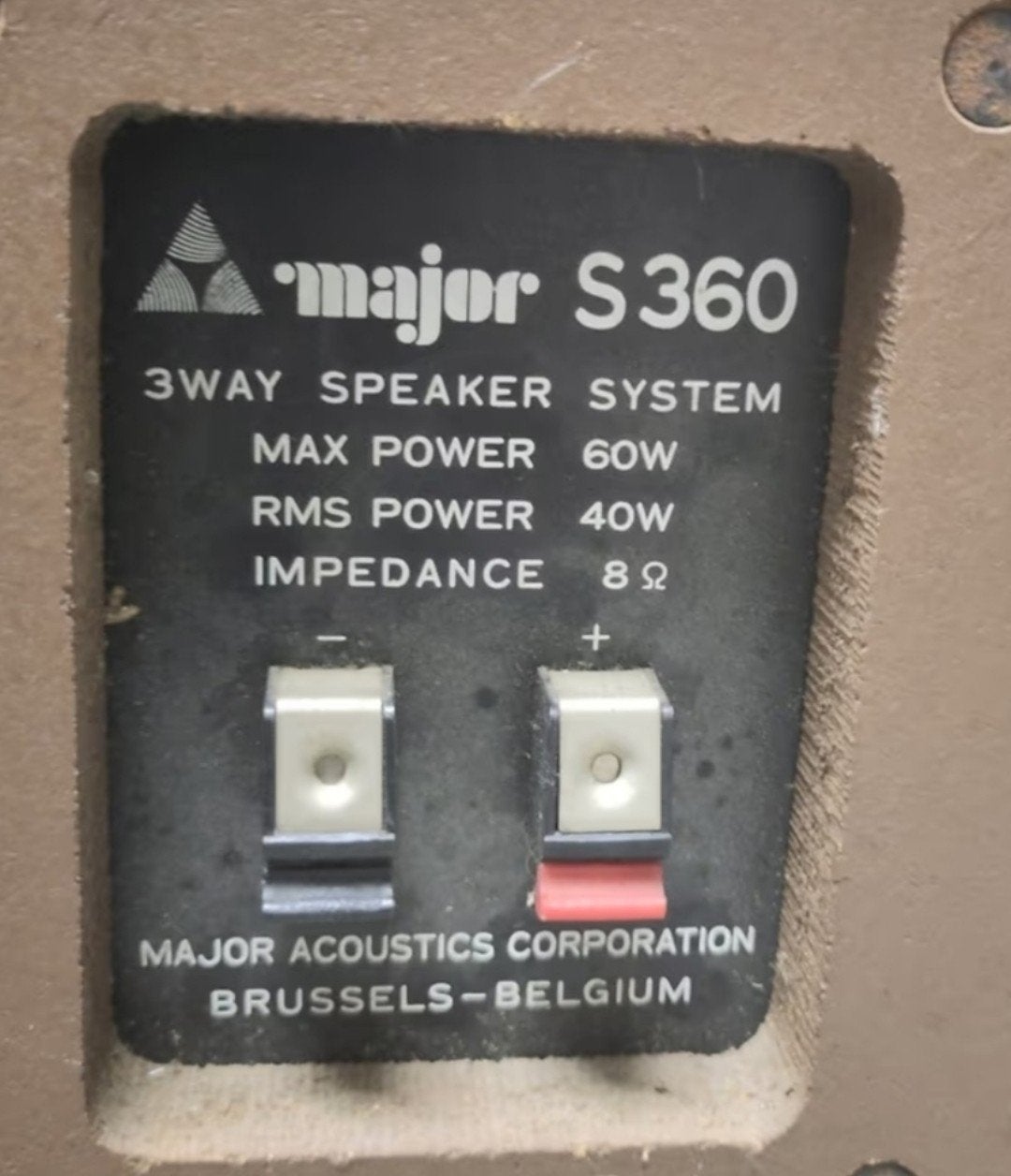 Major S360 3-weg speakersysteem - 40W RMS