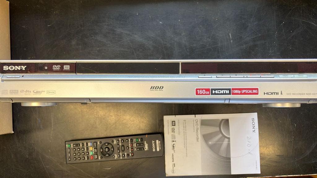 Sony DVD Recorder/Player, Audio, Tv en Foto, Dvd-spelers, Ophalen, Met harddisk, Dvd-recorder, Zo goed als nieuw