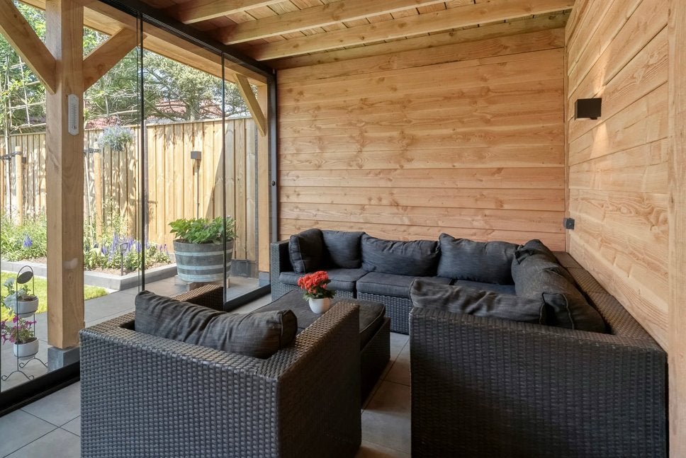 Wicker loungeset, Gebruikt, 6 zitplaatsen, Ophalen of Verzenden, Loungeset