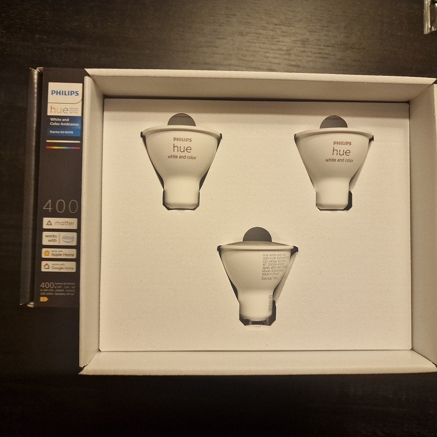 Philips Hue GU10 3 Pack - Color - Nieuw, Led-lamp, Bedienbaar via app, GU10, Nieuw