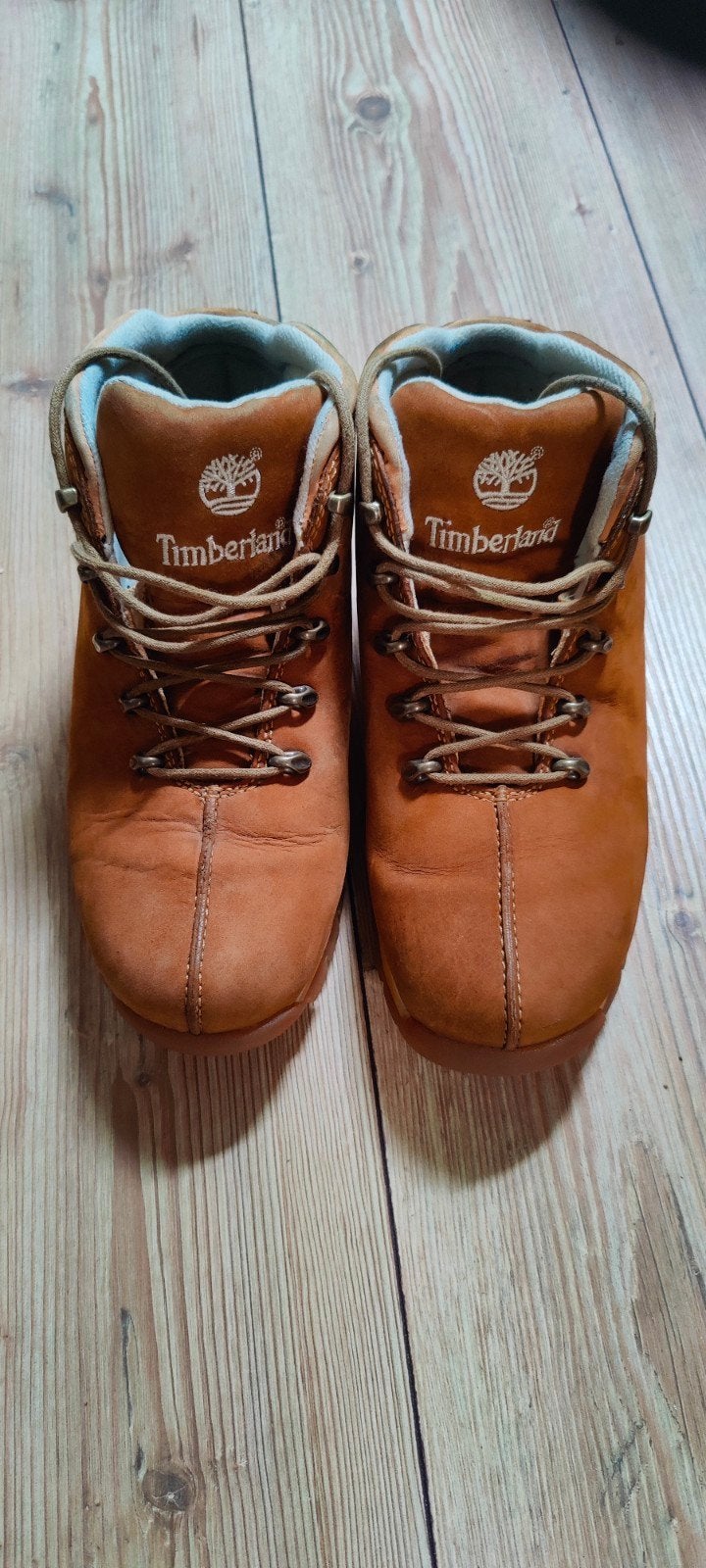 Timberland half hoge wandelschoenen - bruin maar 38, Ophalen of Verzenden, Gebruikt, Schoenen