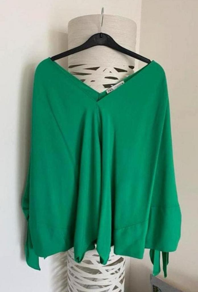 Zara blouse xl nieuwstaat, Ophalen of Verzenden, Zo goed als nieuw, Maat 46/48 (XL) of groter, Groen