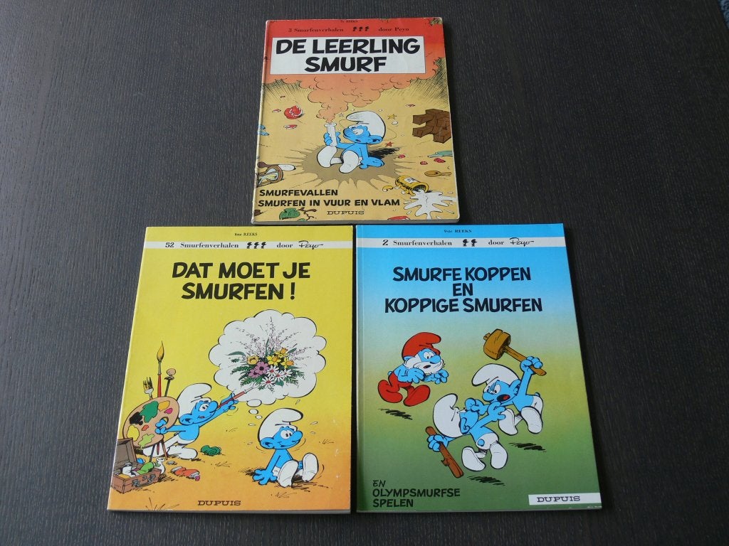 De Smurfen - deel 7, 8 en 9, Boeken, Meerdere stripboeken, Ophalen of Verzenden, Gelezen
