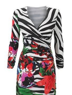 Joseph Ribkoff prachtige apart zebra/print jurk mt 40, Maat 38/40 (M), Overige kleuren, ., Joseph Ribkoff