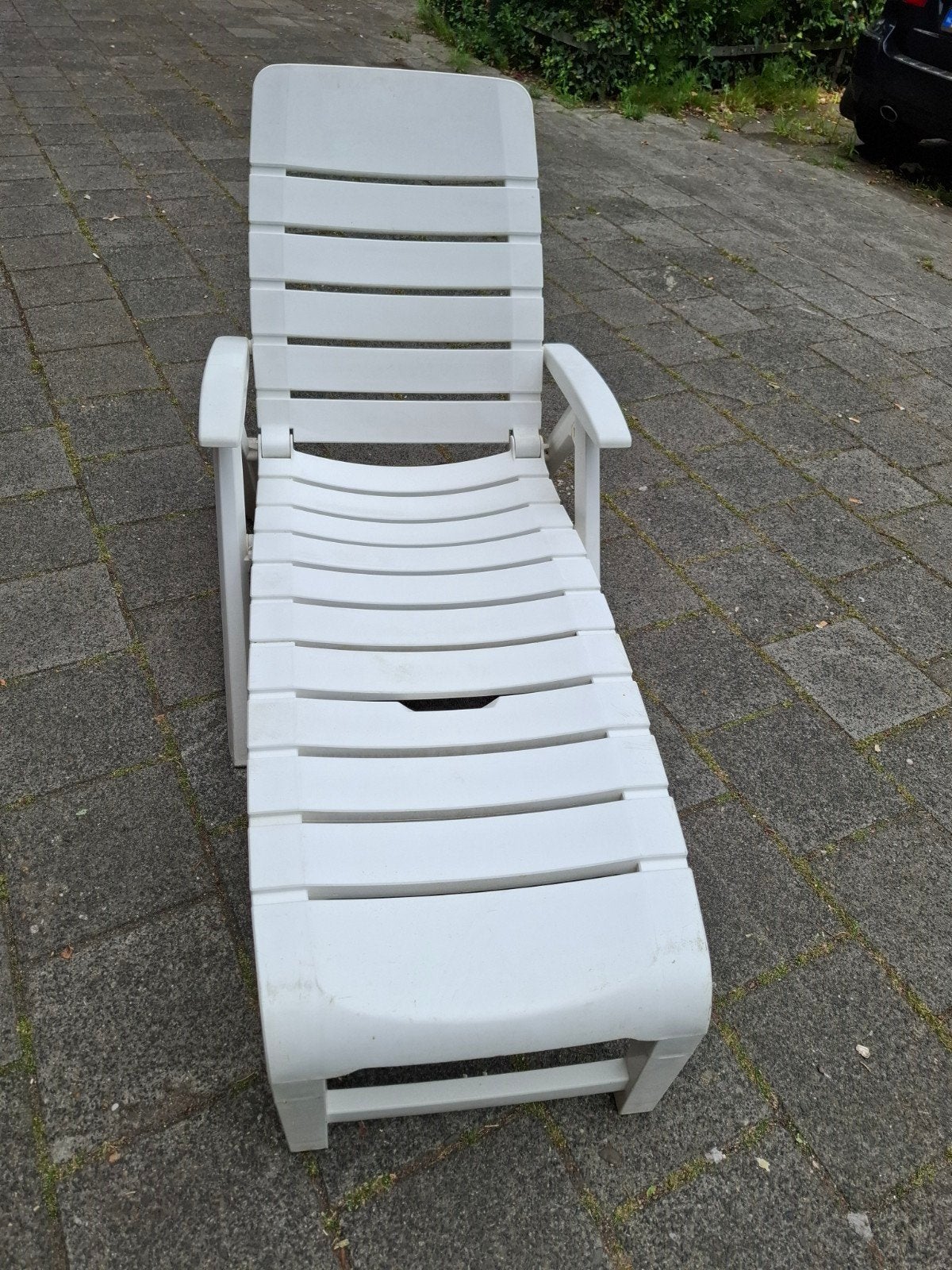 Hartman sunlouncher ligbed, Tuin en Terras, Ophalen, Zo goed als nieuw, Kunststof