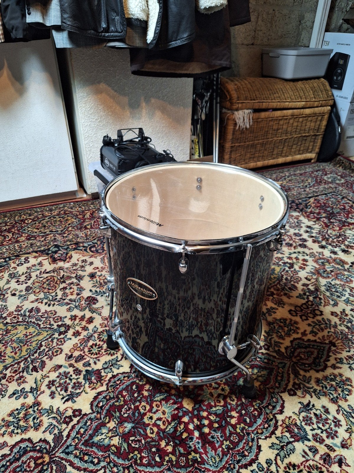 Millenium Floor Tom - Zwart (met gebruikssporen), Ophalen, Gebruikt, Overige merken