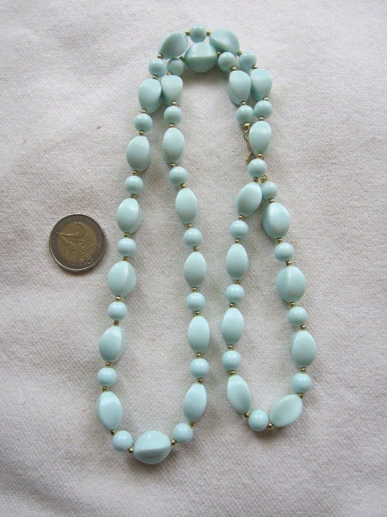 8.  Schitterende oude ketting,  72 cm, Sieraden, Tassen en Uiterlijk, Antieke sieraden, Ophalen, Overige materialen, Ketting