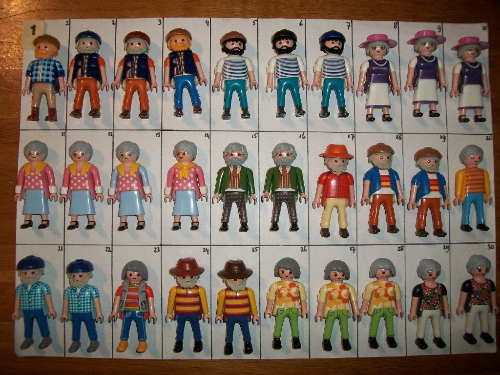 P3 poppetjes / opa/oma / piloot / hulp / meid / dwerg / boer, Ophalen of Verzenden, Nieuw, Complete set, Figuren