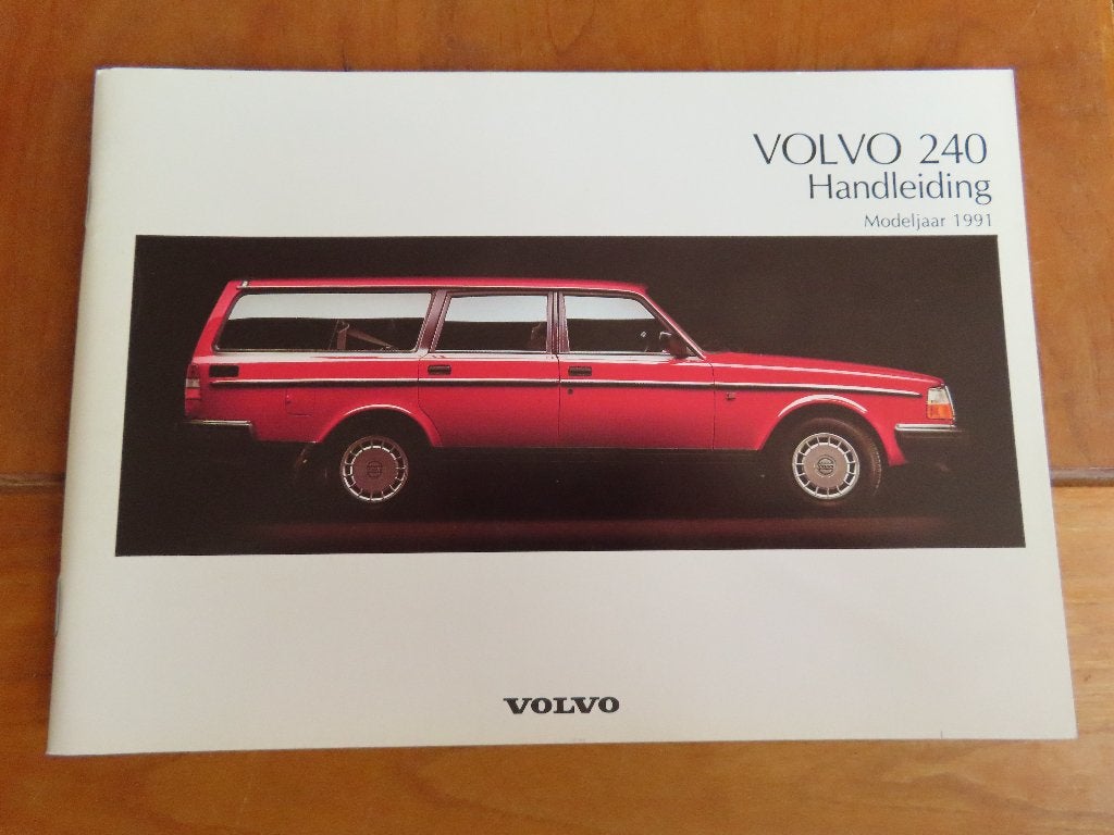 Instructieboek Volvo 240 sedan, Volvo 240 Stationcar 1991, Ophalen of Verzenden