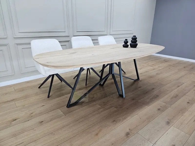 Foto 14 van Eiken deens ovale tafel eettafel MAATWERK Eikenhout