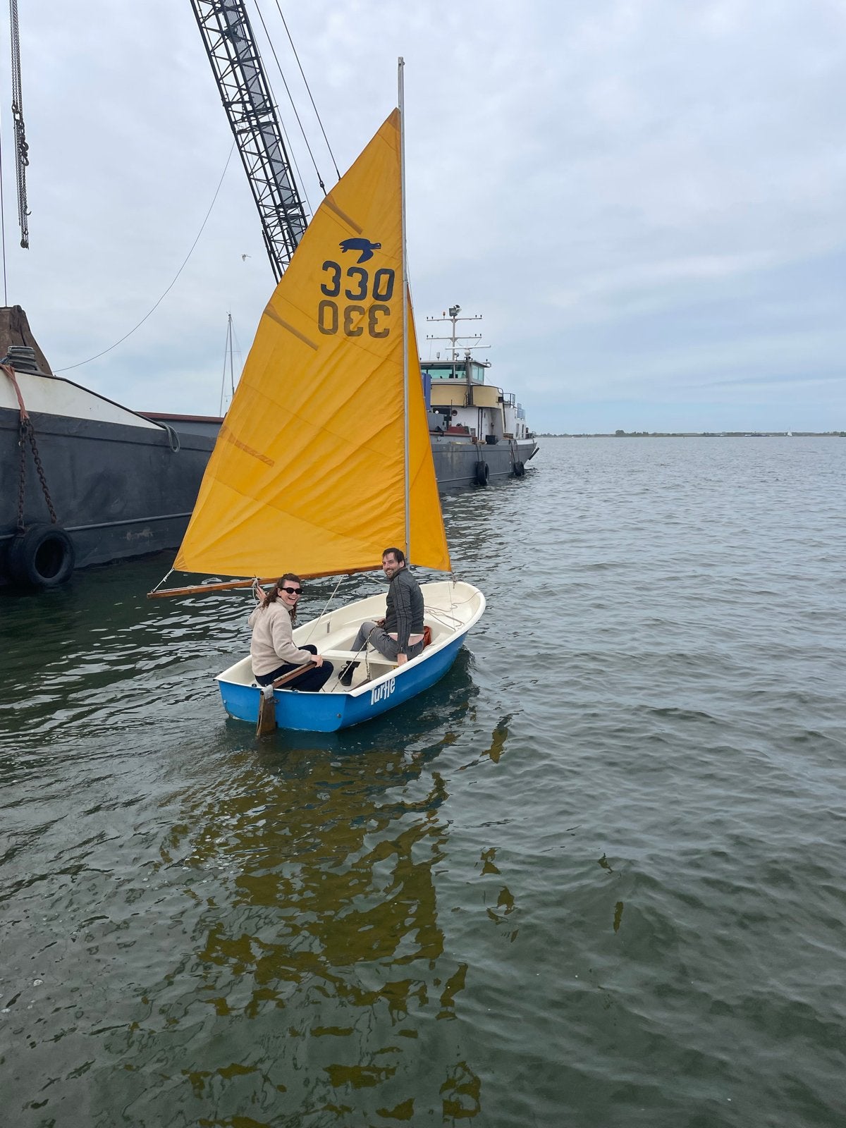 Turtle zeilboot met trailer - Ideaal voor beginners, Ophalen, Gebruikt, Inclusief trailer, Polyester