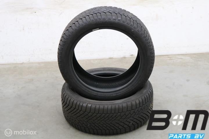 2 x 2254517 91H Pirelli Cinturato Winter 8mm 225 45 17, Auto-onderdelen, Banden en Velgen, Gebruikt, 17 inch, Winterbanden, Band(en)