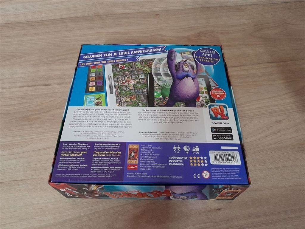 Roar vang het monster - 999 games - s5343, Verzenden, Zo goed als nieuw