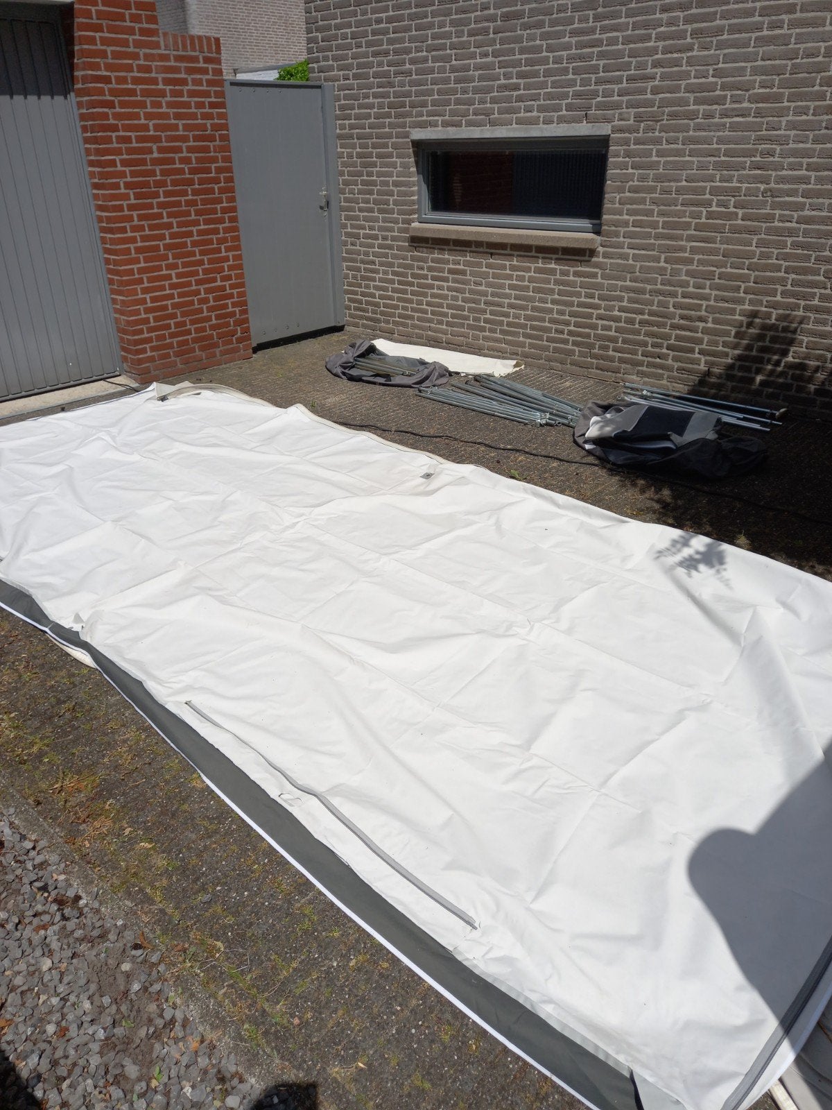 Voortent en tentluifel met haringen, omloop 974 cm, Ophalen of Verzenden, Gebruikt, Easy Camp
