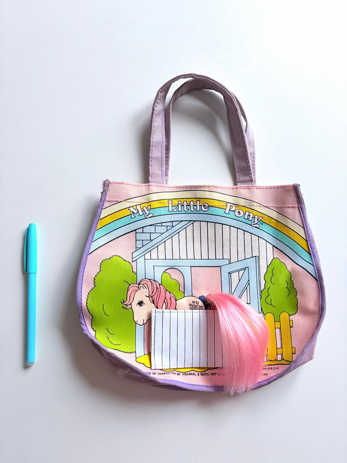 My Little Pony tas / bag Frankel & Roth 1985 Hasbro Vintage, Ophalen of Verzenden, Gebruikt