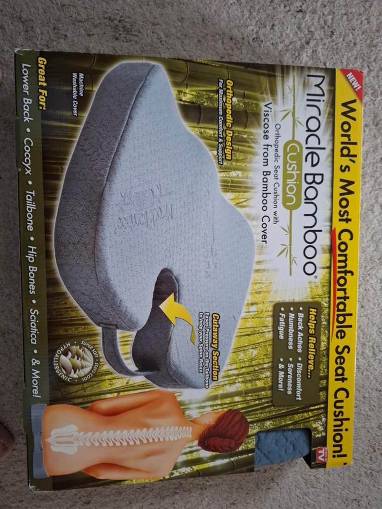 Nieuwe Miracle Bamboo comfortabel zitkussen, Ophalen, Nieuw
