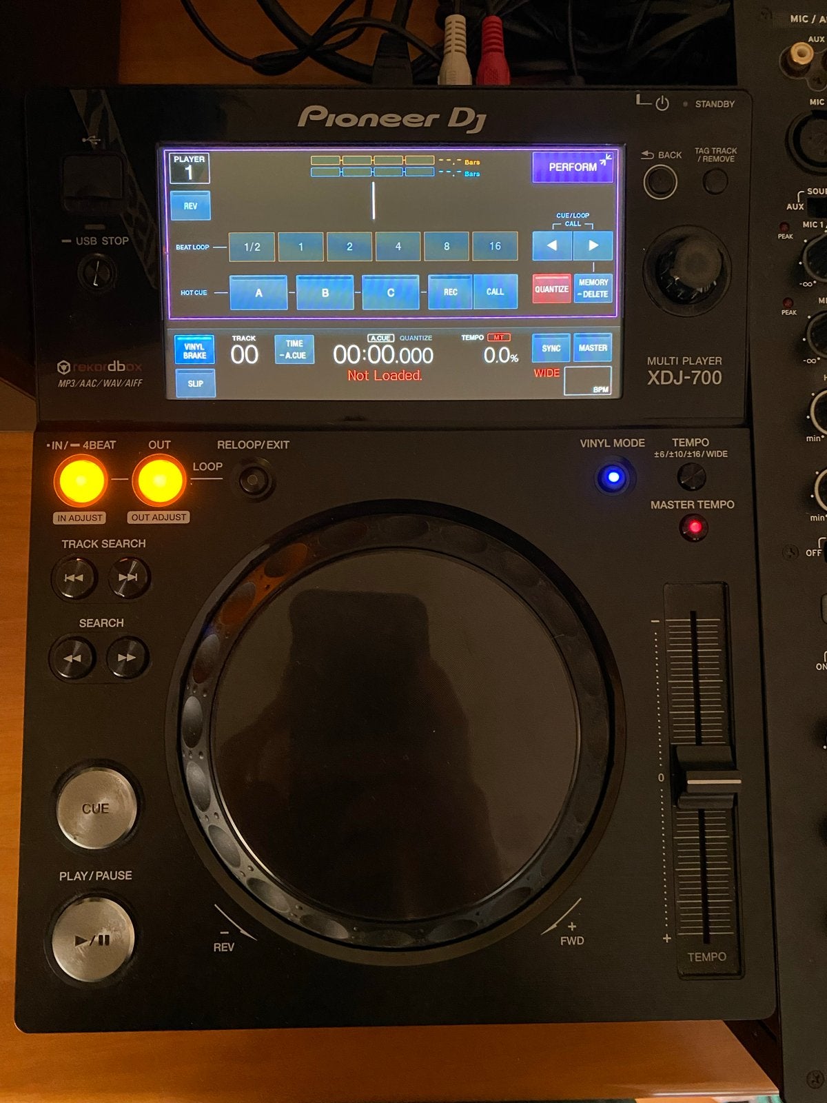 Pioneer XDJ 700 (2x) + Reloop RMX60 mixer - Gebruikt, Gebruikt, Verzenden, Dj-set, Pioneer