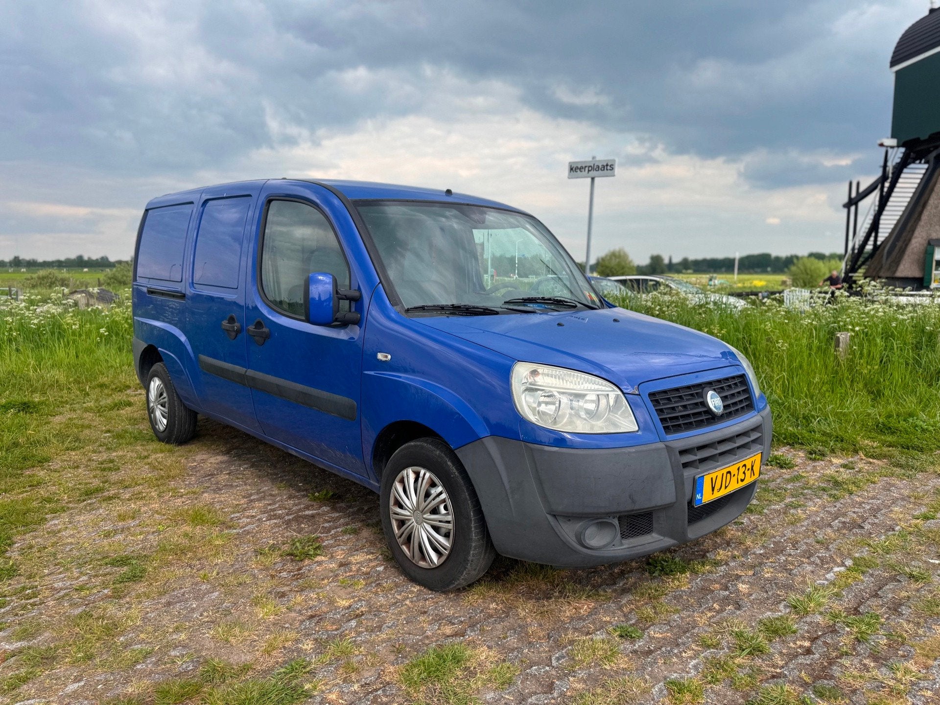 Fiat Doblò 1.4 benzine Maxi L2 *grijs kenteken* nieuwe apk*, Auto's, Stof, Gebruikt, Zwart, 4 cilinders