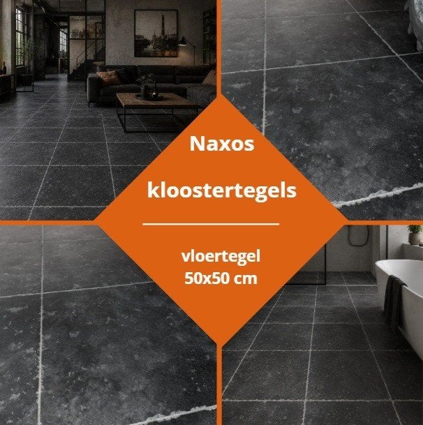 Landelijke vloertegels-naxos palatino-50x50-semi getrommeld, Overige materialen, Overige typen, Nieuw, Ophalen of Verzenden