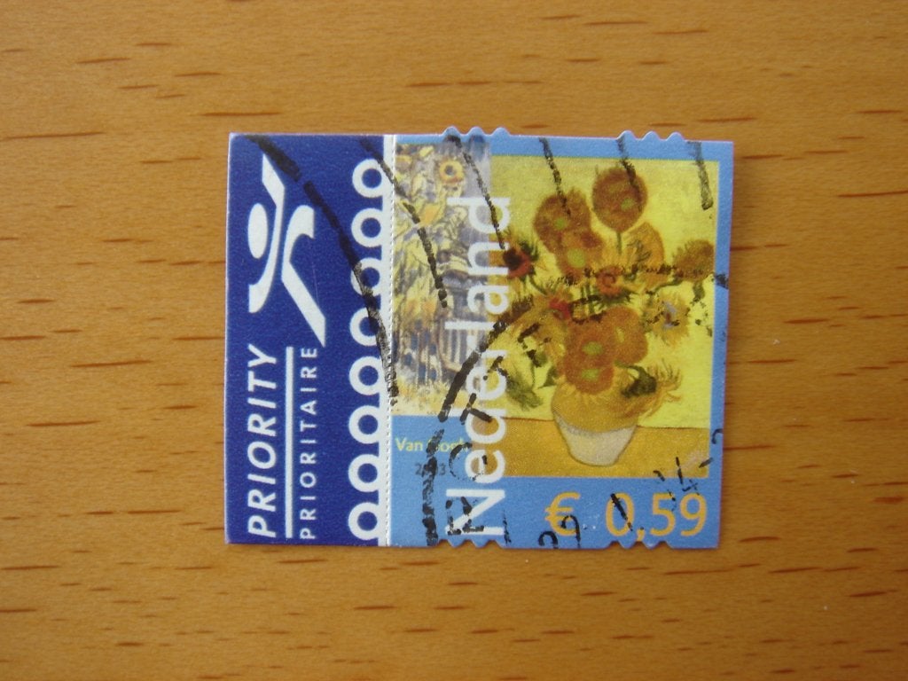 2003 Vincent van Gogh NVPH 2140 – 1x – Zonnebloemen, Ophalen of Verzenden, Na 1940, Gestempeld