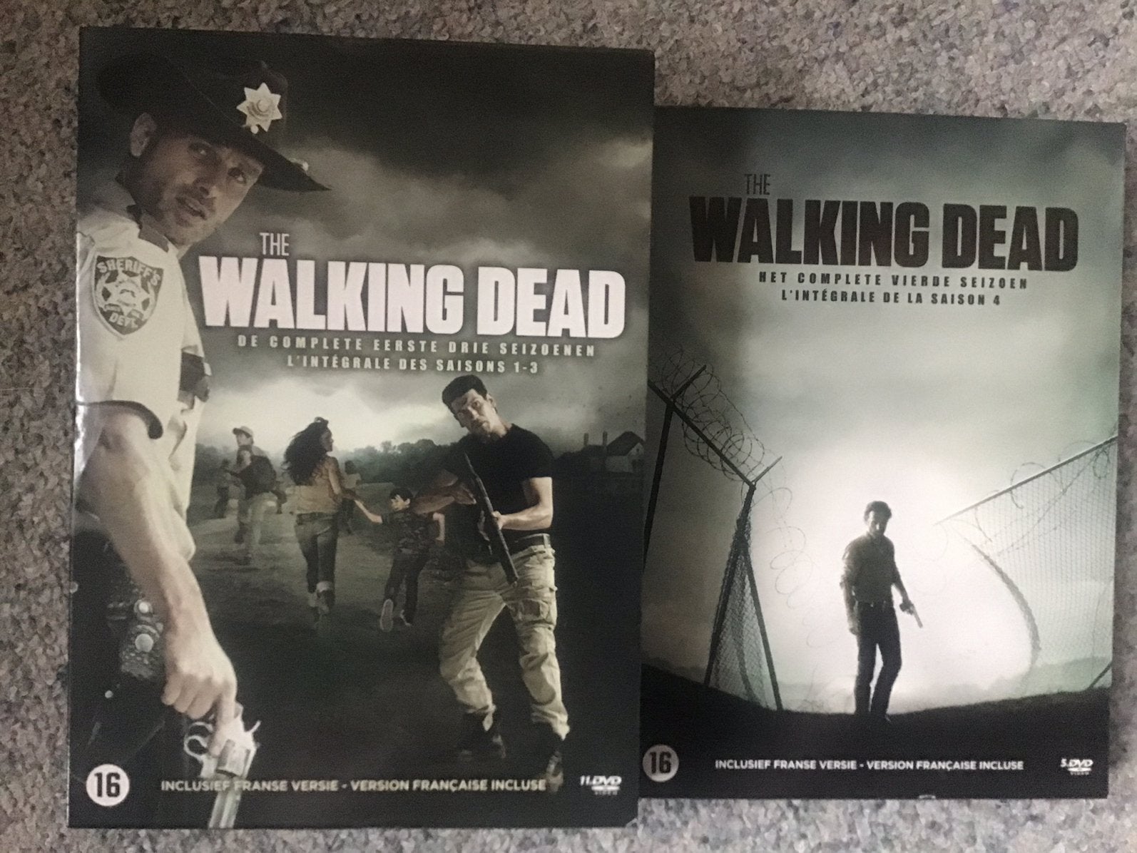 The walking dead, seizoen 1 t/m 4, de serie. Dvd., Vampiers of Zombies, Engels, Vanaf 16 jaar, Nederlands