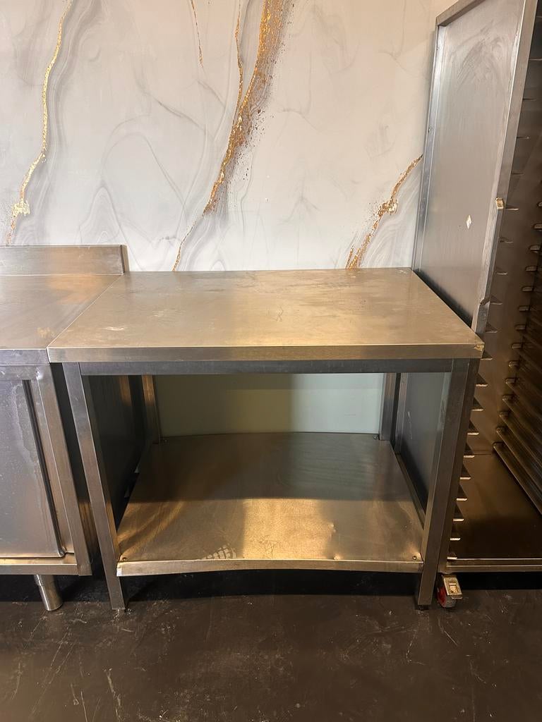 Professionele Horeca RVS Werkbanken en Vaatwasser, Zakelijke goederen, Horeca | Keukenapparatuur, Ophalen, Gebruikt, RVS Meubilair