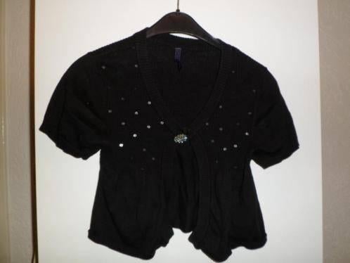 Zwarte bolero, maat s, merk Groggy, Kleding | Dames, Ophalen of Verzenden, Zo goed als nieuw, Maat 36 (S), Zwart