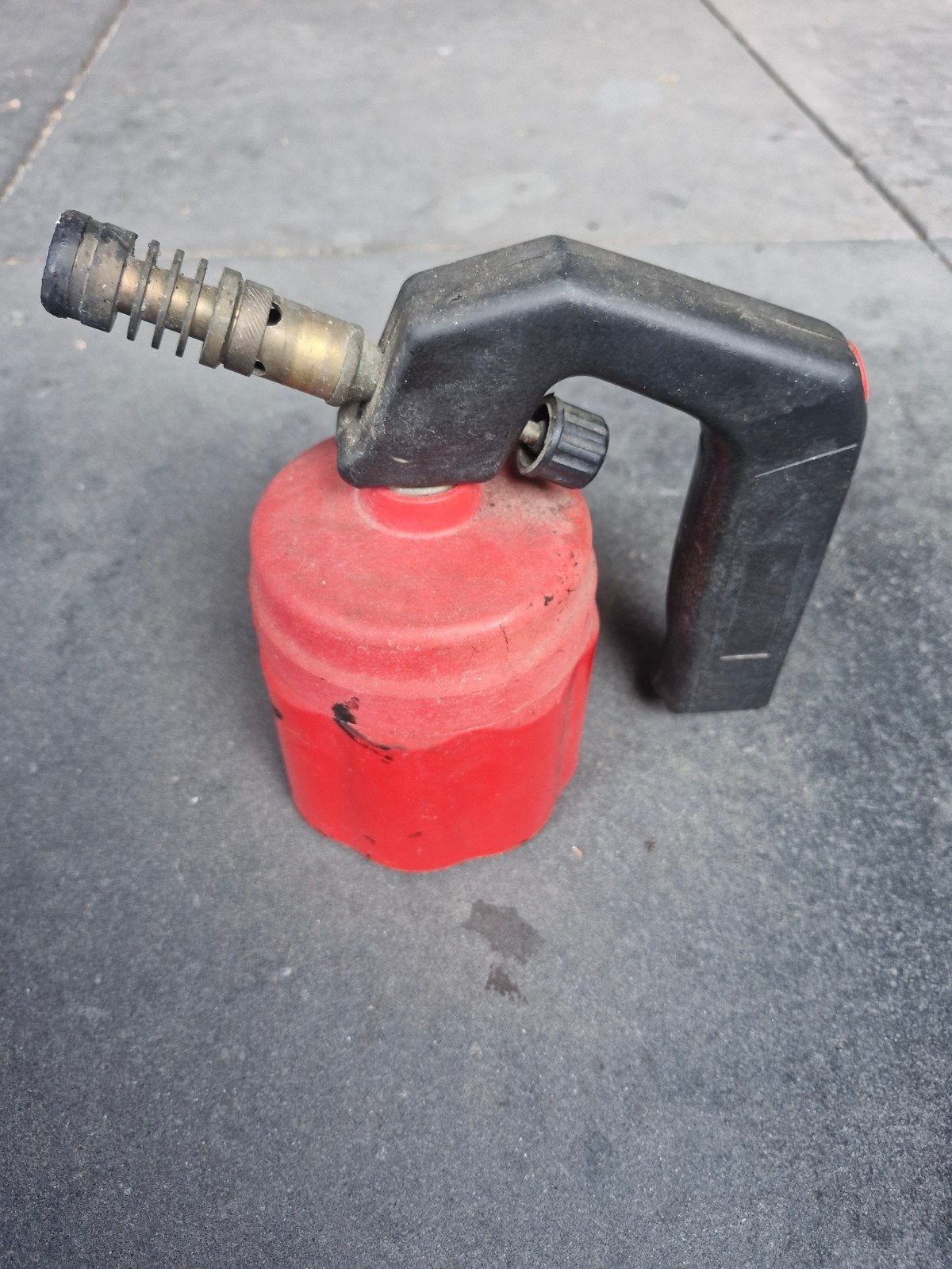 Gebruikte gasbrander / onkruidbrander met gasfles, Doe-het-zelf en Verbouw, Ophalen of Verzenden, Gebruikt, Overige typen, Overige merken