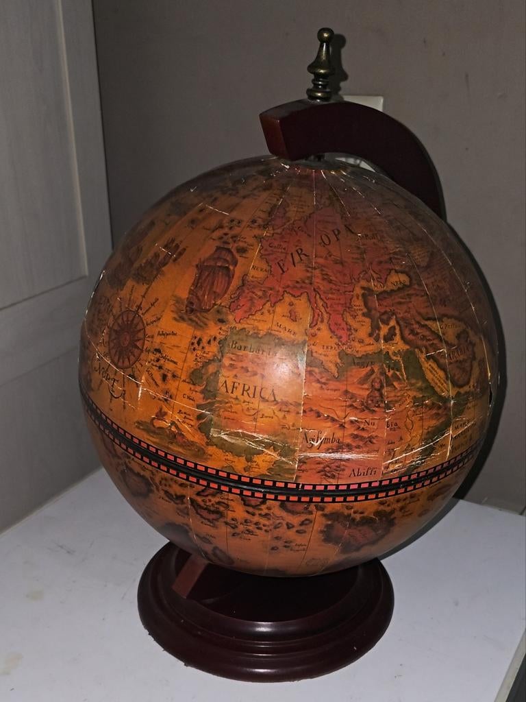 Zoffoli Mensa Barglobe - Antieke Wereldbol Bar, Antiek en Kunst, Ophalen of Verzenden