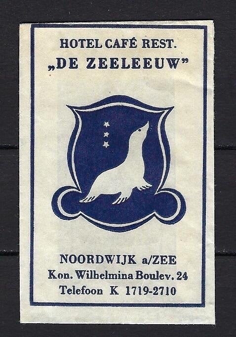 320 Noordwijk aan Zee hotel cafe rest DE ZEELEEUW, Ophalen of Verzenden, Nederland