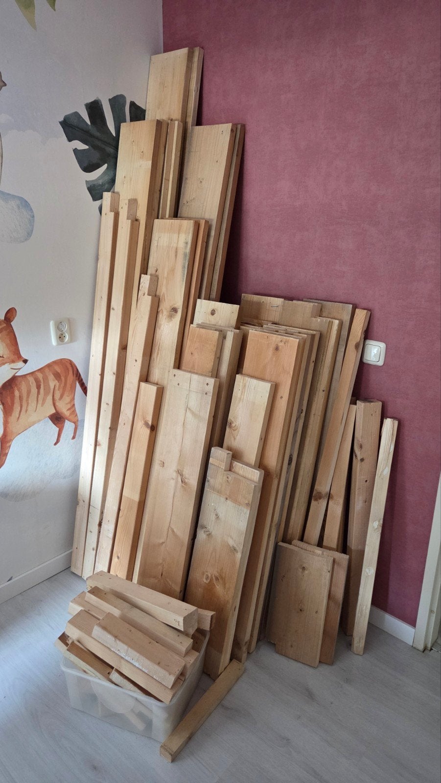 Diverse partij gebruikte steigerhouten planken, Ophalen, Gebruikt, Steigerhout, Balk