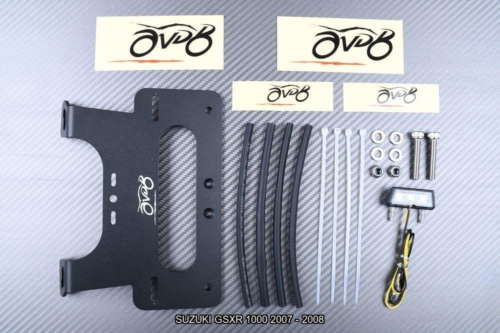 Korte Kentekenplaathouder AVDB SUZUKI GSXR 1000 2007 - 2008